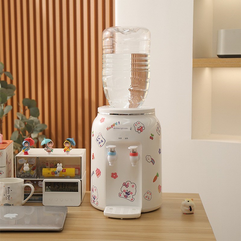 台式小型饮e水机台式冷热可加热台式饮水机家用学生饮水机