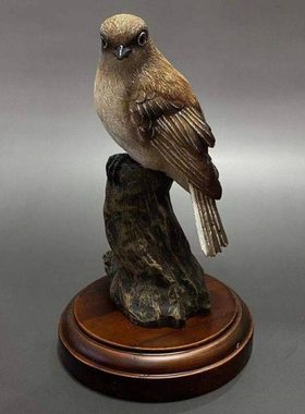 摆件树脂工艺品鸟类麻鸟花园庭院摆件客厅装饰乔迁新居开业礼品