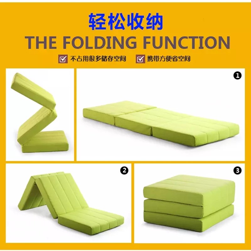 定制折叠午休垫地铺垫高密度海绵床垫H海绵垫单双人榻榻米垫经济