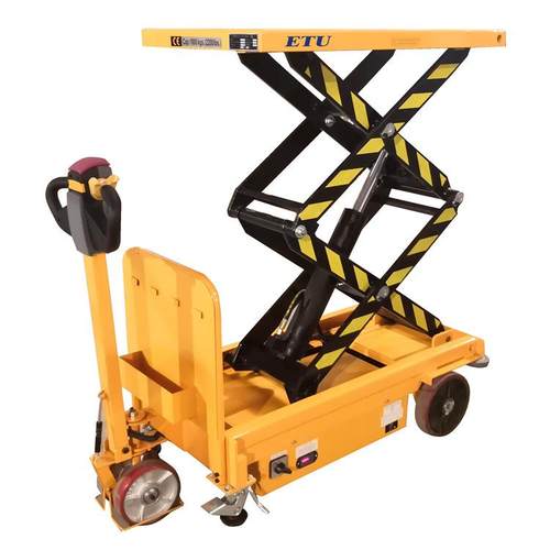 ,移动电动升降平台车液压平台车半电动平台车