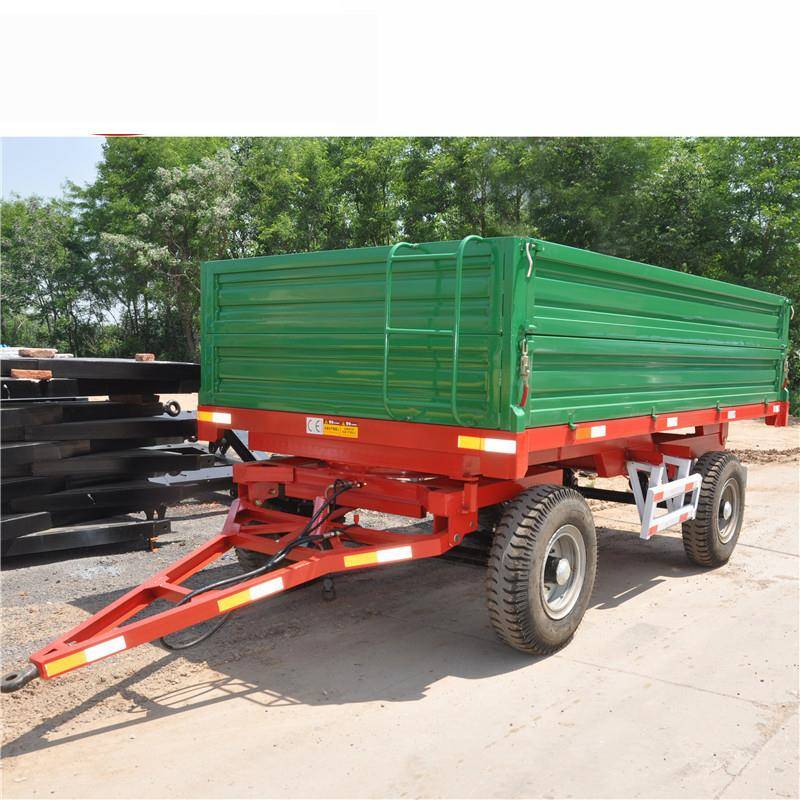 5吨农用拖车自卸挂车自卸运输拖拉机拖斗车平板拖车工具车拖车