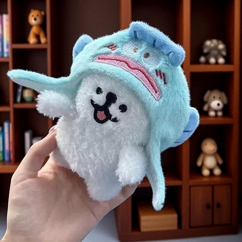 线条小狗玩偶毛绒头套娃娃包包挂件钥匙扣书包挂件送女生闺蜜礼物