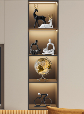 电视柜酒柜装饰品摆件轻奢高档高级感套装家居客厅高端大气上档次