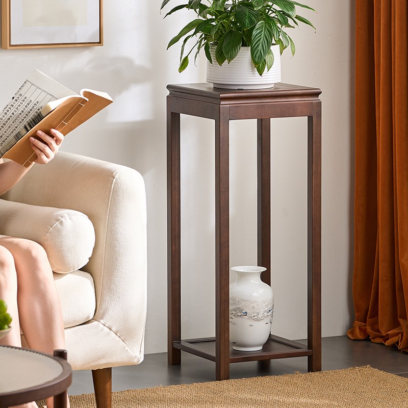 南美花梨实木花台榫卯整装花架中式家用花盆架室内盆景架客厅花几