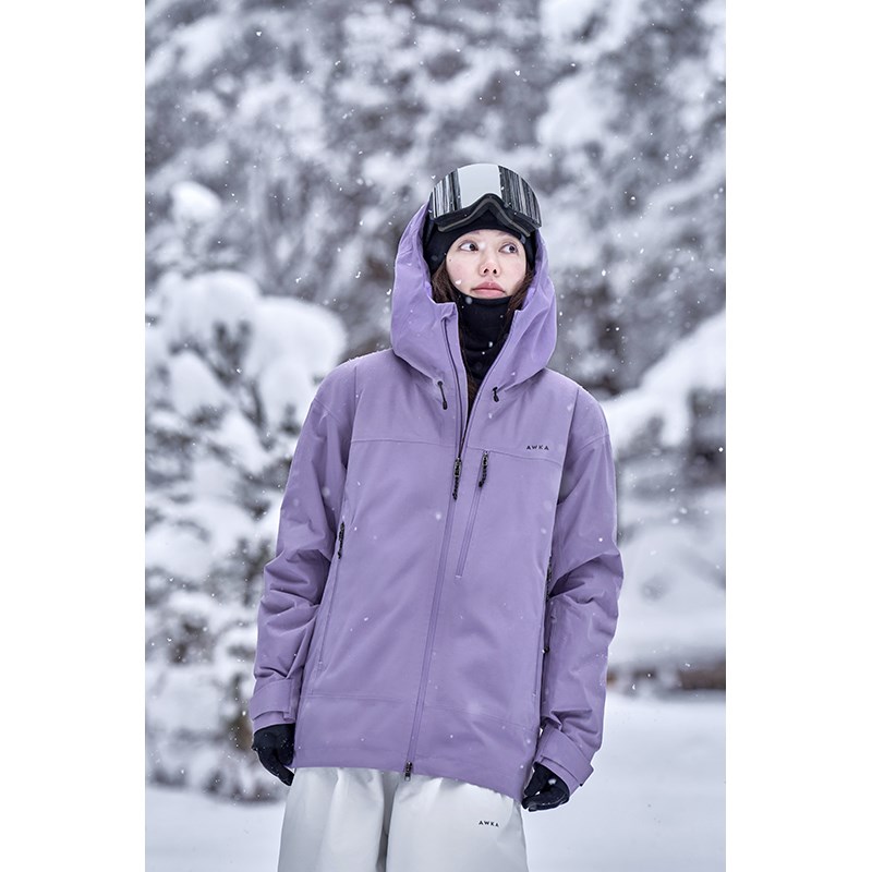 awka滑雪服女款男士单板上衣外套冬季保暖2025新款成人3L防水