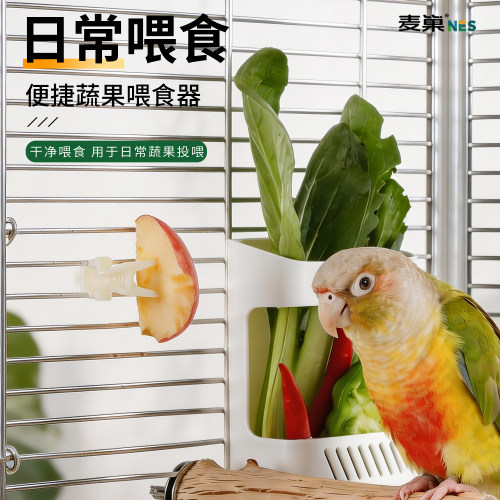 麦巢鹦鹉果蔬喂食器喂食不坠落