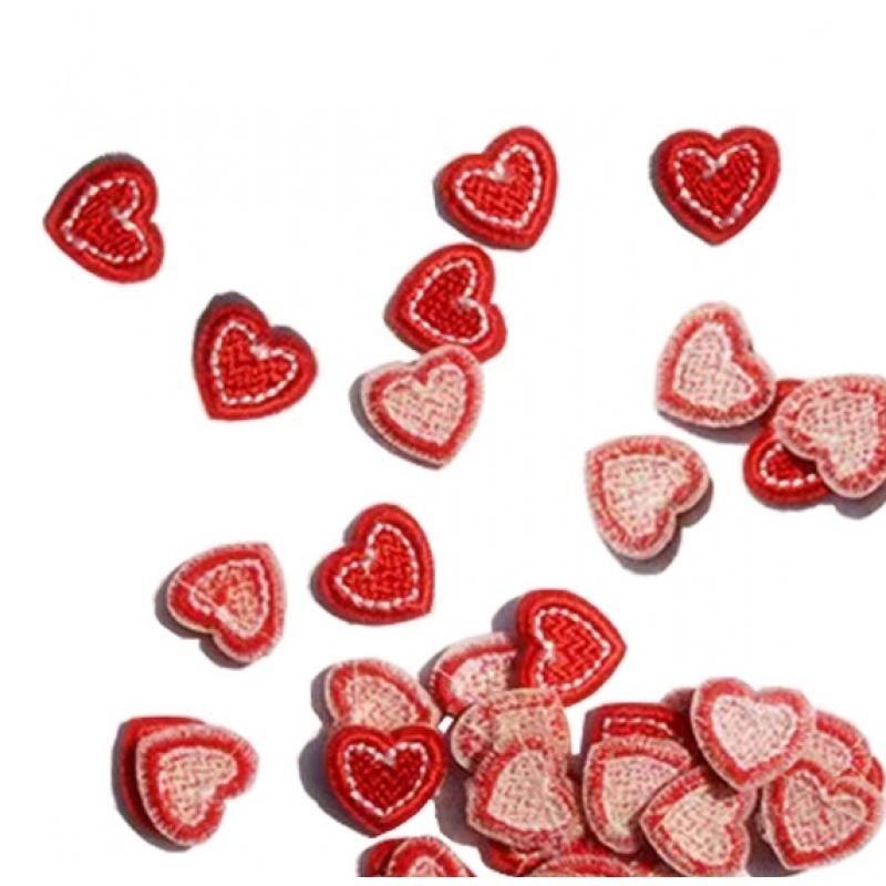 爱心自粘布贴衣服T恤裤子破洞心