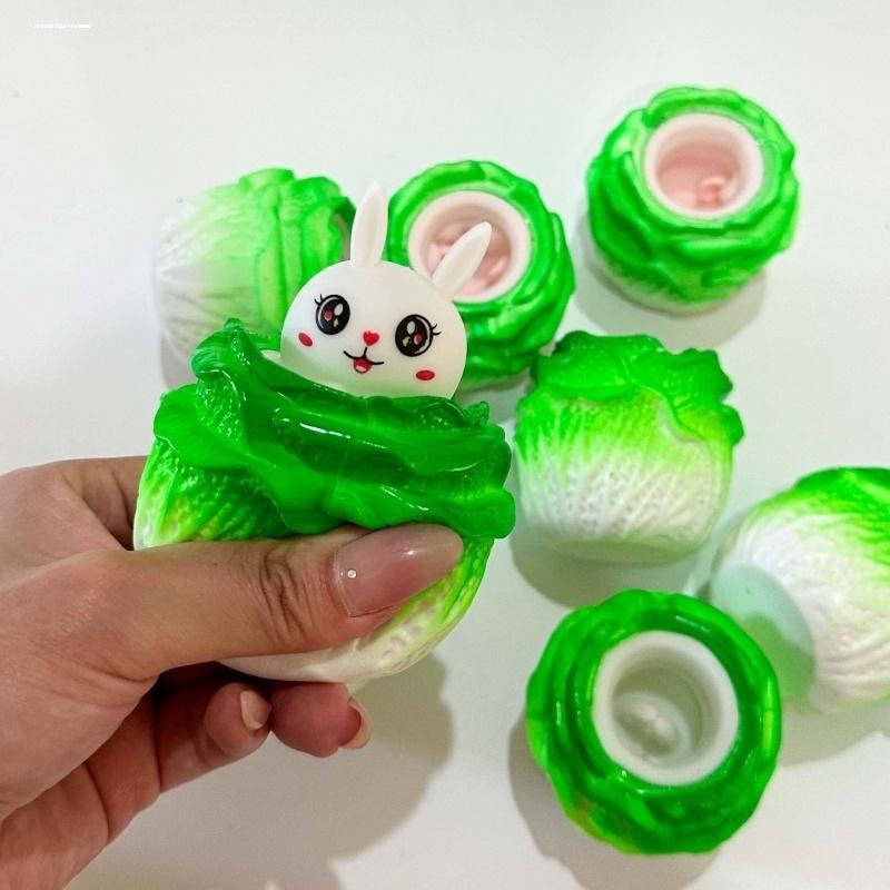 2023新款白菜猪鼠兔子创意挤压按