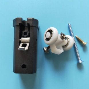 老款折叠门配件吊轮滑轮滚轮厕所玻璃推拉门移门小折叠门五金配件