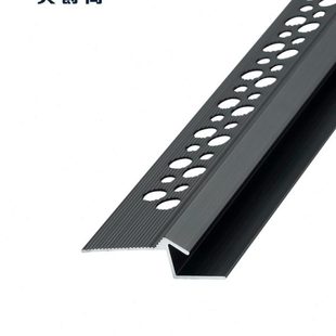 典爵阁金属条腻子修边压条封边条黑色收边条阳角装饰条包边悬浮