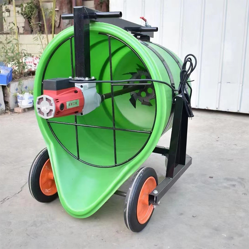 家用小型水泥搅拌机鸭嘴塑料搅拌桶石膏自流平电动U灌浆料搅拌机