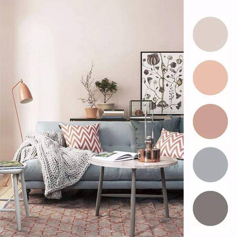 内墙乳胶漆室内自刷墙面白色彩色墙F漆无甲醛无味粉色油漆涂料家