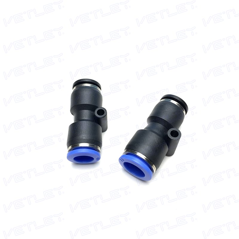 气动变径快插接头英寸变公制 PG 3/8-10 3/8M-06 8-1/4 转换接头