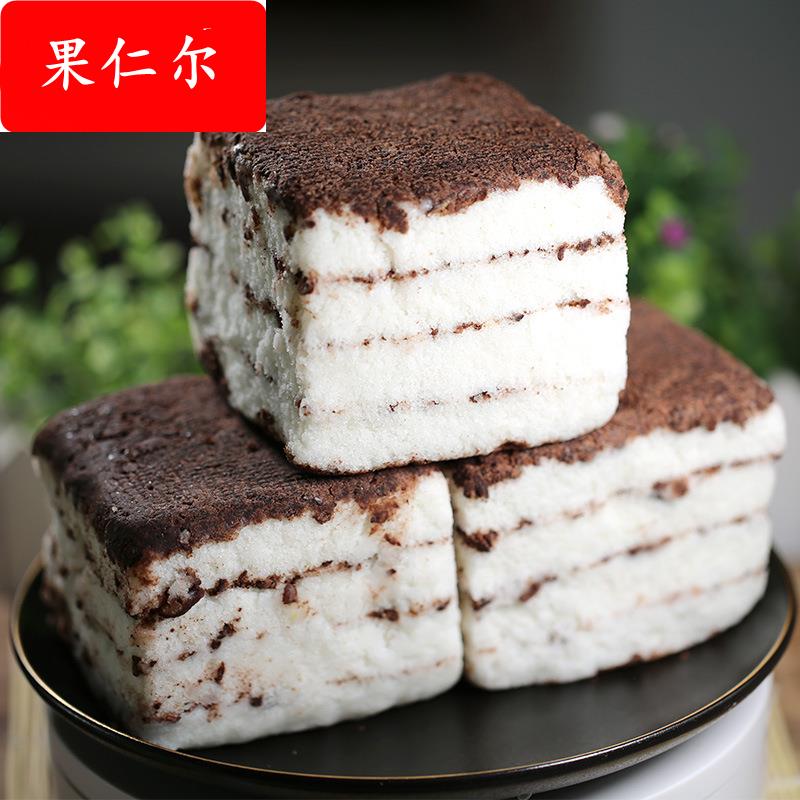 延边朝鲜族特产美食糯米年糕小豆粘白糕伞状散粧红豆打糕500克