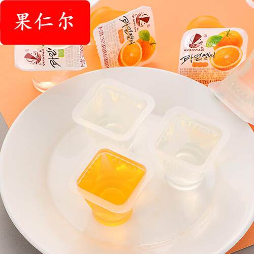 办公室休闲零食水果味果冻 儿童零食小果冻百香果荔枝味果冻