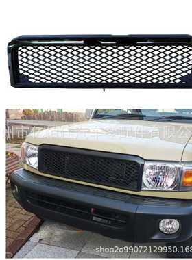 陆巡酷路泽中网LC79 FJ79 2007-2021TRD前杠格栅进气散热LC76中网