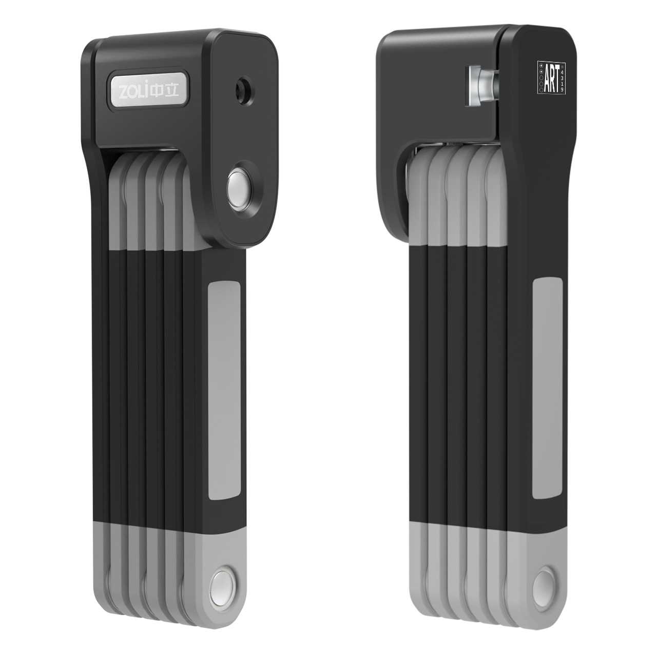 中立自行车锁折叠锁89707ART2星便携抗压夜剪自行车电瓶车