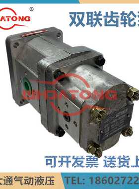 双联齿轮油泵CBC-2506 WHDT-CB2506双联齿轮泵 武汉大通气动液压