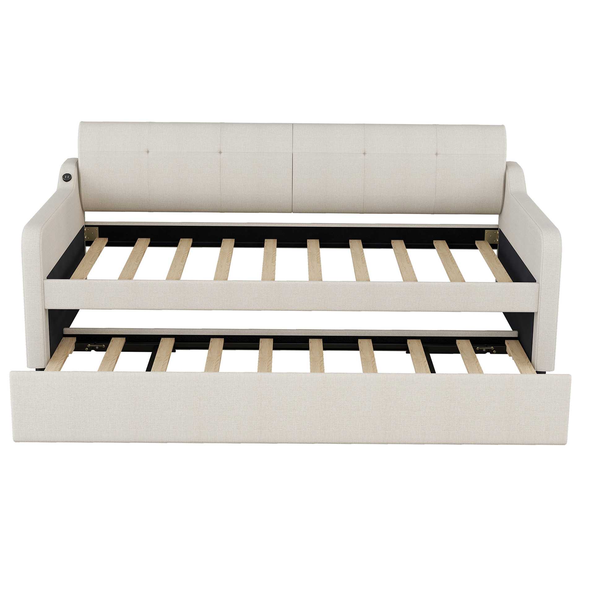 现代简约布艺床北欧轻奢小户型软包网红主卧双人床