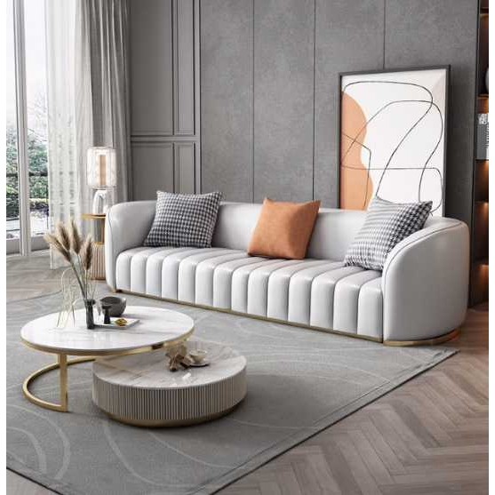 轻奢北欧纳帕真皮沙发后现代简约小户型客厅双三人休闲网红沙发