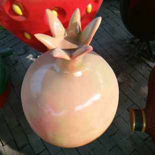 大型仿真石榴雕塑玻璃钢水果模型厂家园林景观采摘园果园户外摆件