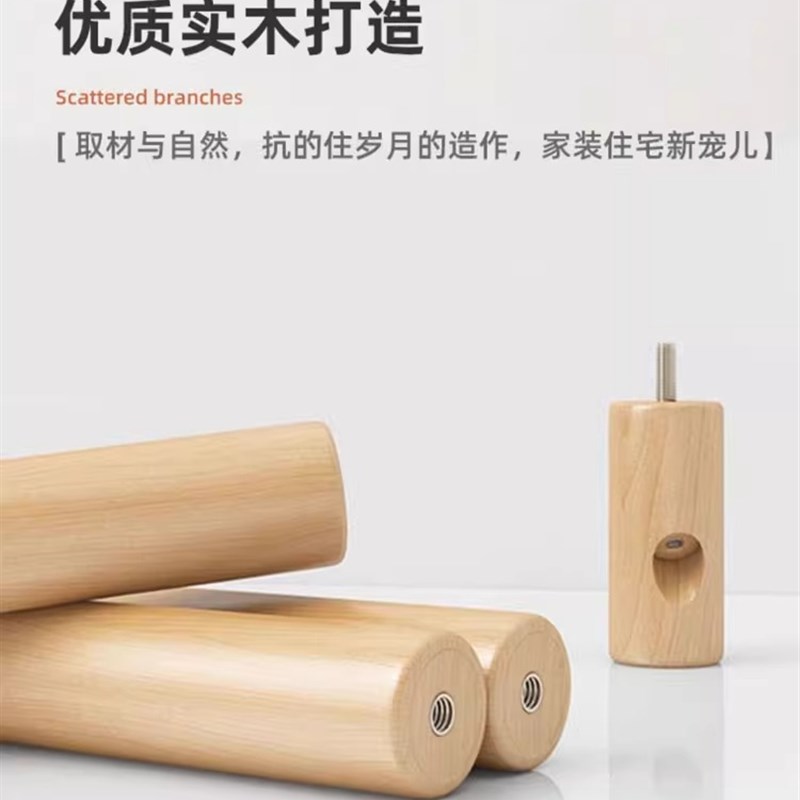 实木衣帽架落f地挂衣架卧室家用简易宿舍立式搭衣架子室内收纳架