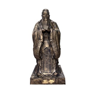 大型孔子像玻璃钢人物雕塑定制铸铜校园名人铜像R红军雕像浮雕雕