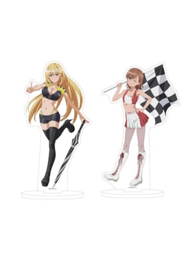 A3 某科学的超电磁炮 插画赛车ver.亚克力立牌 御坂美琴 食蜂操祈