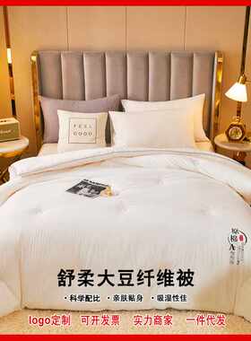 工厂现货学生舒柔大豆纤维被子酒店被春秋被加厚冬被 加厚保暖
