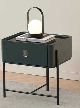 SNA6057绿色新款窄边床头柜轻奢高级感小户型家用卧室收纳极简多