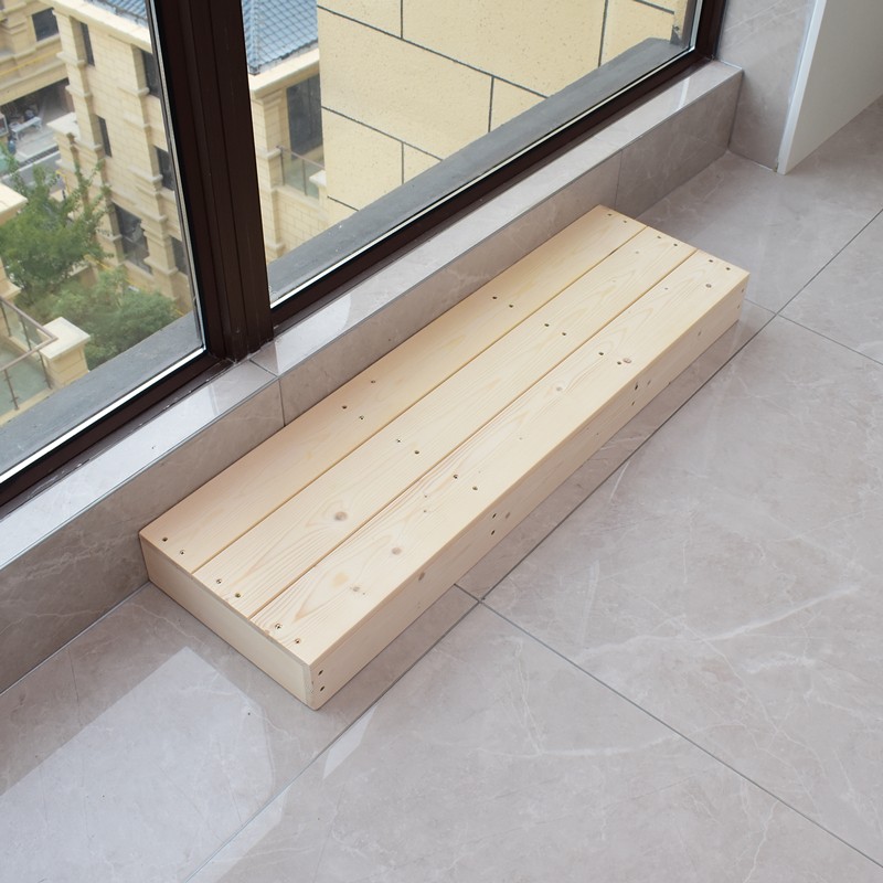 A-ZJ1CF牧州 实木脚踏凳台阶脚踏F脚踏板垫脚凳办公室厨房脚踩垫