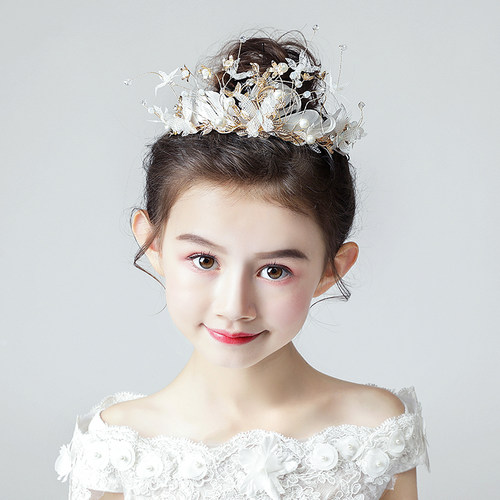 儿童皇冠头饰公主女童王冠小孩发箍韩版舞台花童头花花环结婚饰品