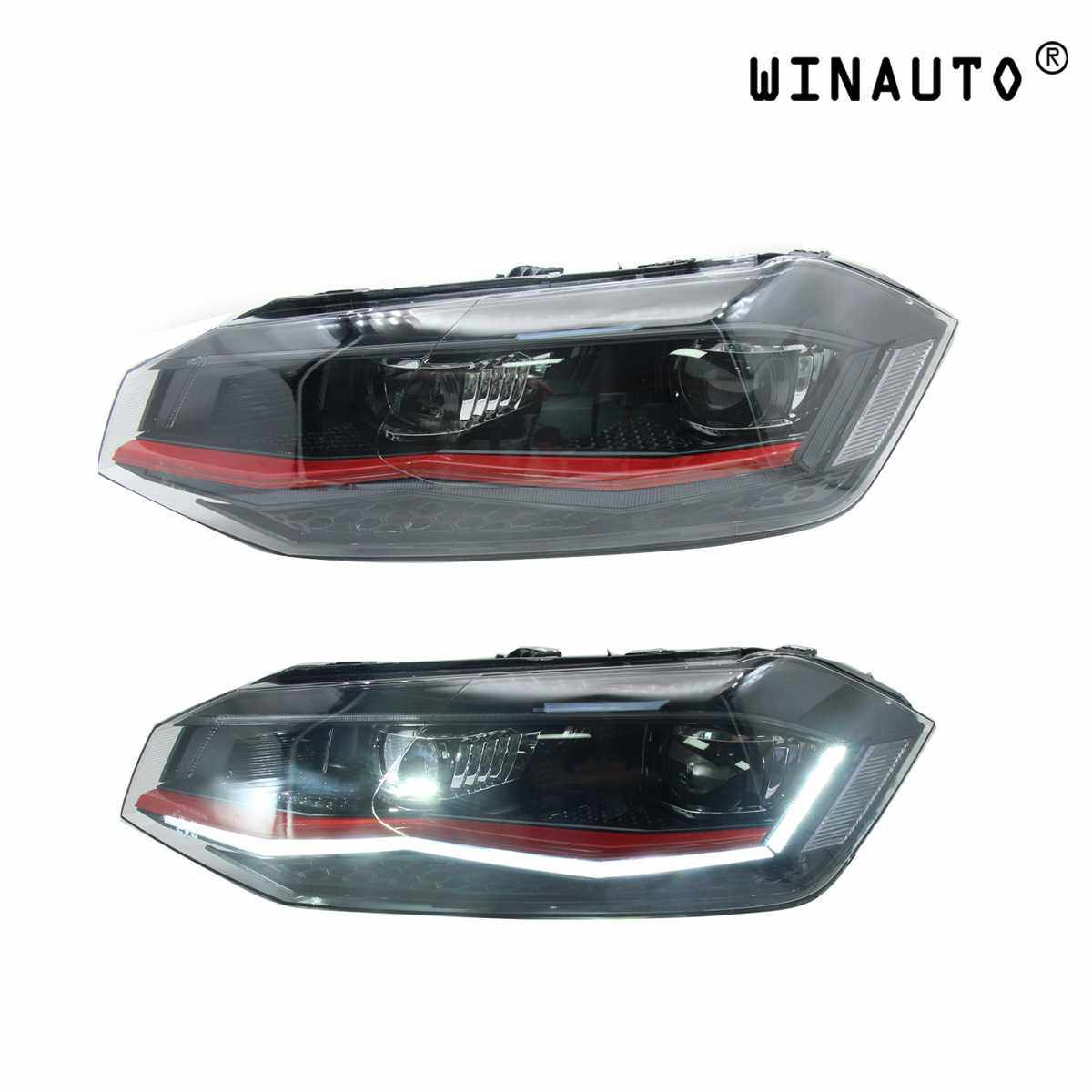 适用于POLO波罗2019-2021大灯LED透镜款日行灯转向灯