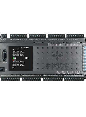 国产PLC   2路485 JT3U-64MRT-16MT-10AD-2DA 8轴 AD DA 温度