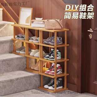 放在楼梯口台阶上的鞋架踏步阶梯式斜坡鞋柜步梯门口卧室