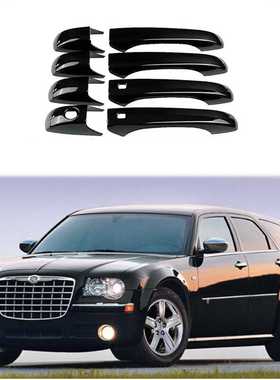 适用于05-10款Chrysler 300 300C拉手亮黑车门把手门碗装饰用品