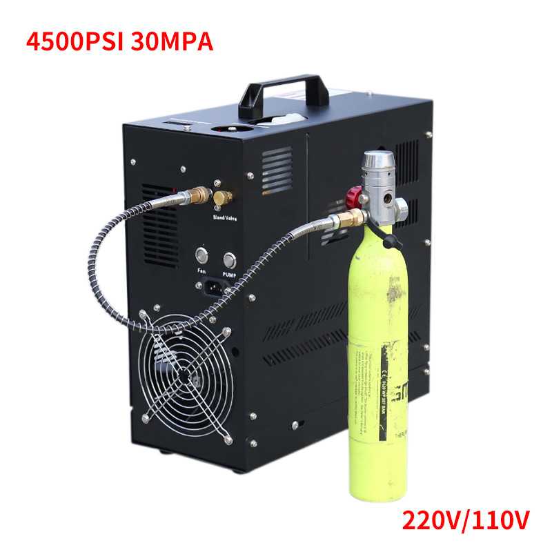 高压打气机电动充气泵30MPA潜水填充泵30MPA 4500PSI 220V/110V