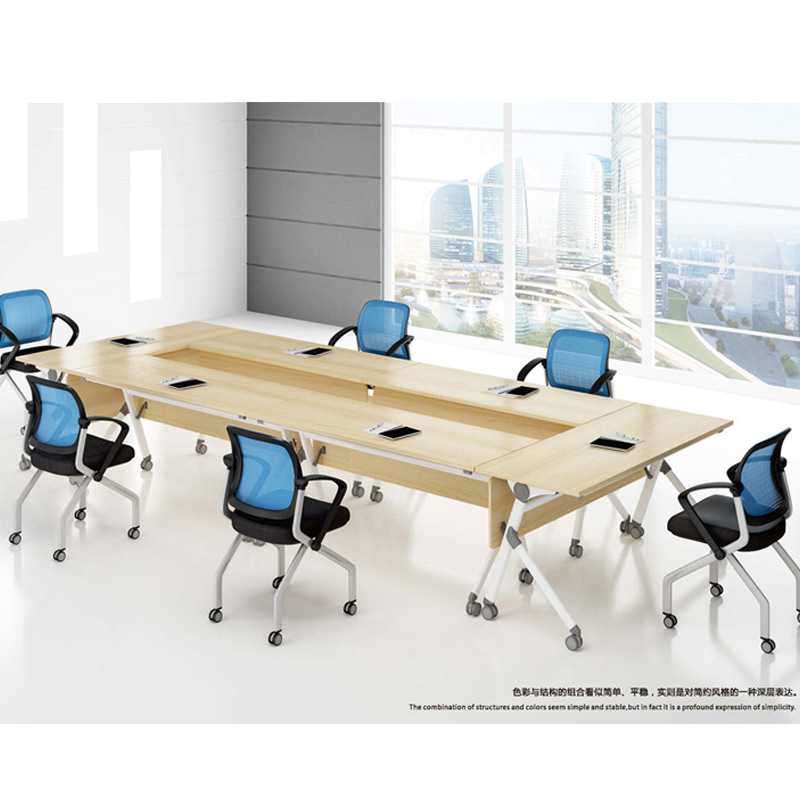 家具厂 折叠培训桌椅子 会议桌折叠条形桌辅导班学生课桌椅子