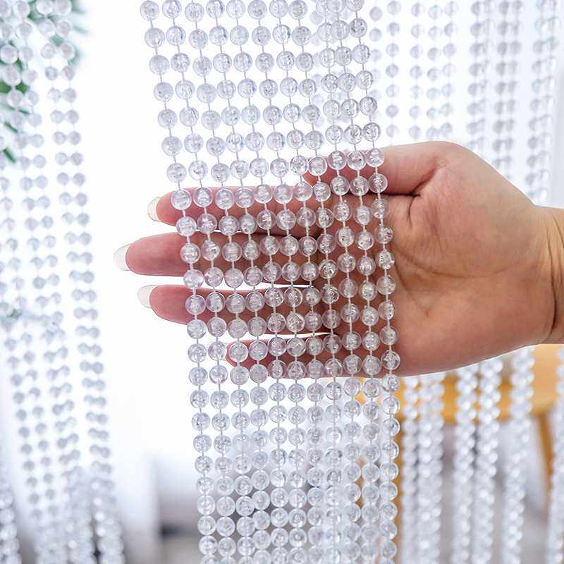 卧室门帘珠帘水晶帘化解门对门客厅过道厕所亚克力珠子免打孔