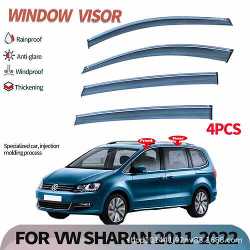适用于大众夏朗车窗晴雨挡雨板VW SHARAN 2011-2022 Window visor