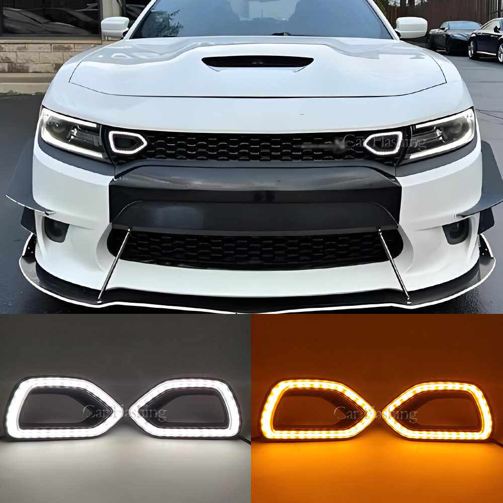 适用于道奇15-19款战马日行灯charger SRT日间行车灯