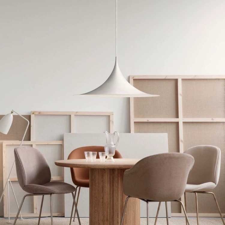 丹麦设计师seim中古风餐桌飞碟吊灯法式餐厅可移位灯吧台喇叭吊灯