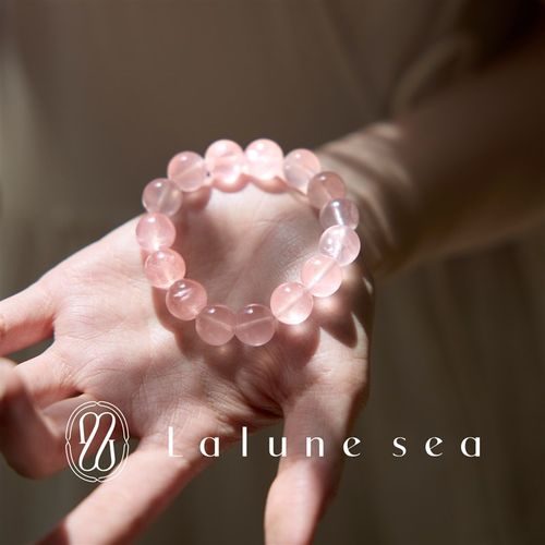 月亮是海源头价精挑莫粉粉晶超高性价比高品质货头水晶手串