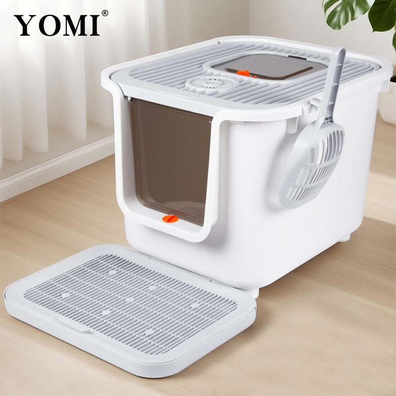 YOMI全封闭式猫砂盆超大号除臭