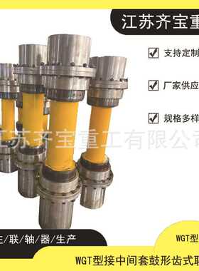 WGT型联轴器 WGT8,9,10,11,12型接中间套鼓形齿式联轴器