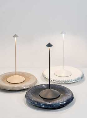 北欧全铝led跨境台灯酒店餐厅桌面USB工字灯触摸装饰户外充电台灯