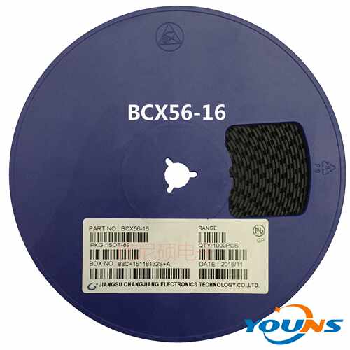 贴片三极管 BCX56-16 丝印：BL 晶体管 NPN 1A 80V SOT-89