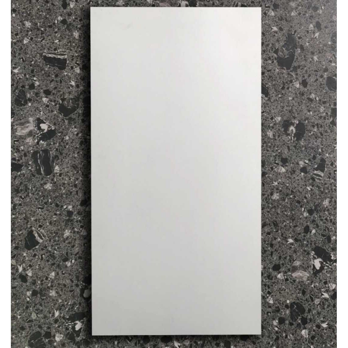 大板砖纯色600×1200瓷砖纯黑白灰色大板仿古砖客厅商场防滑地