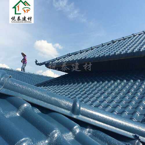 佛山asa合成树脂瓦厂家 塑料仿古屋面瓦中式凉亭琉璃仿古瓦片