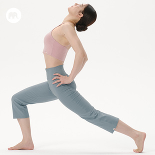 omshan·高腰七分紧身瑜伽裤 舒适磨毛感修身运动习练裤